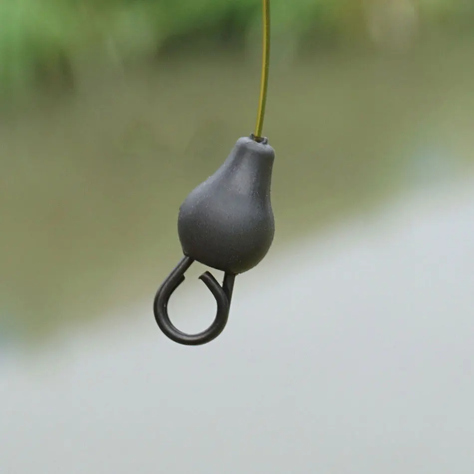 Topranc 10Pcs/15Pcs Wolfram Chod Perlen Linie Sinker Terminal Tackle Für Karpfen Rig Angeln Zubehör Boden angeln – Detail 6