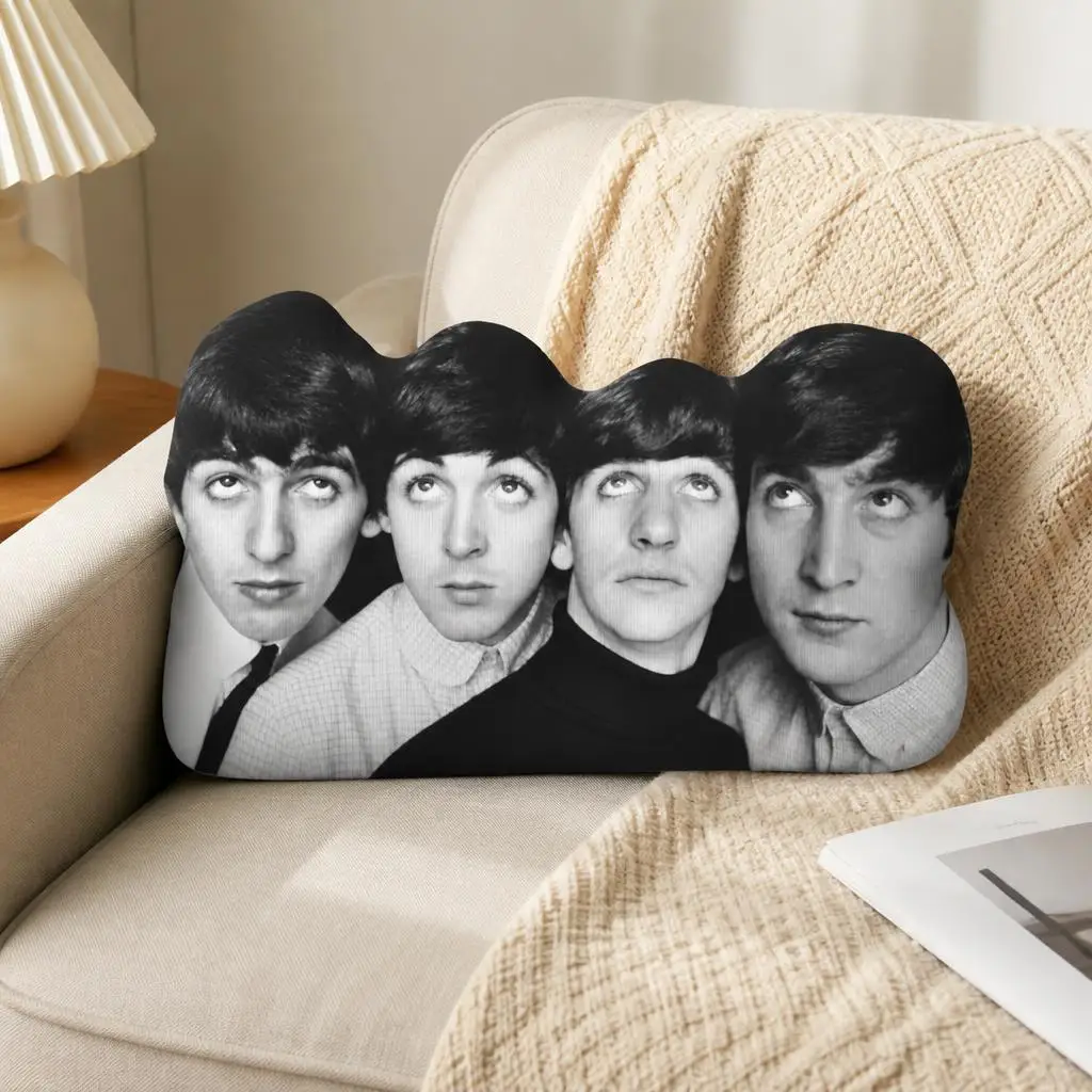 Beatled Music Shaped Pillow Funny Gift Irregular Stuffed Pillows for Office Car Chair Sofa Home Decor