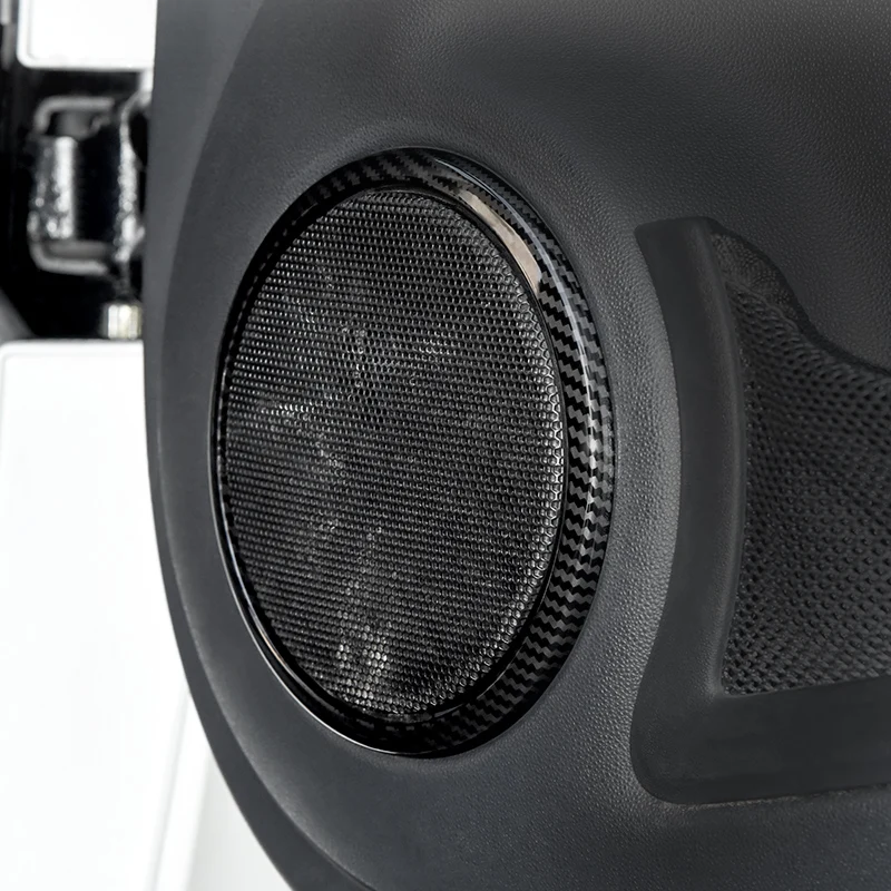Car Audio Speaker Tweeter Cover Door Loudspeaker Frame Car Accessories Interior Decoration Ring Stickers for Smart 451 Fortwo view 3