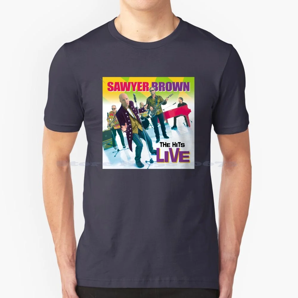 

Sawyer Brown, хиты, живая футболка, 100% хлопок, футболка Sawyer Brown Mark Miller Gregg Hubbard Бобби Рэндалл Джо Smyth Jim Scholten