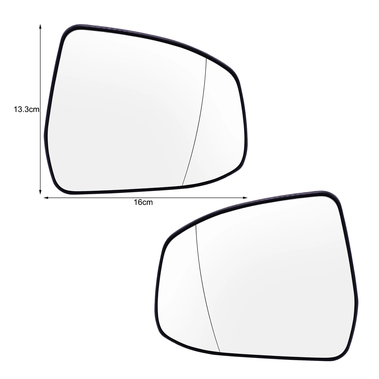 Wing Mirror Glass Left Right Side With Heating Base Wide Angle Rear View For Ford Focus MK2 MK3 2008-2018 Mondeo MK4 EU Model