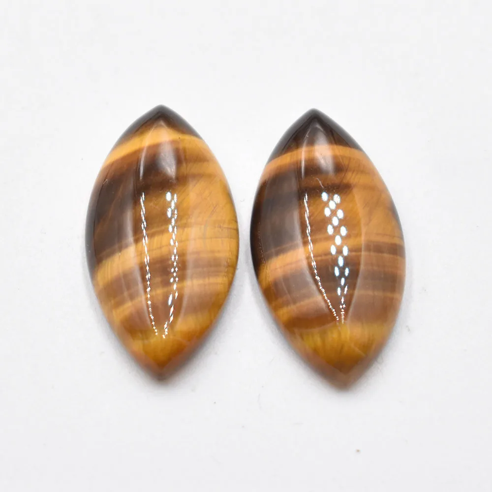 Fashion Natural stone horse eye shape cab cabochons beads for Jewelry making 15x30mm free shipping Wholesale 20pcs/Lot