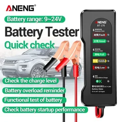 ANENG BT-170 배터리 테스터, 12V 자동차 오토바이 테스터, 고장 감지기, 디지털 발전기 테스트, 자동차 진단, 자동차 수리 도구