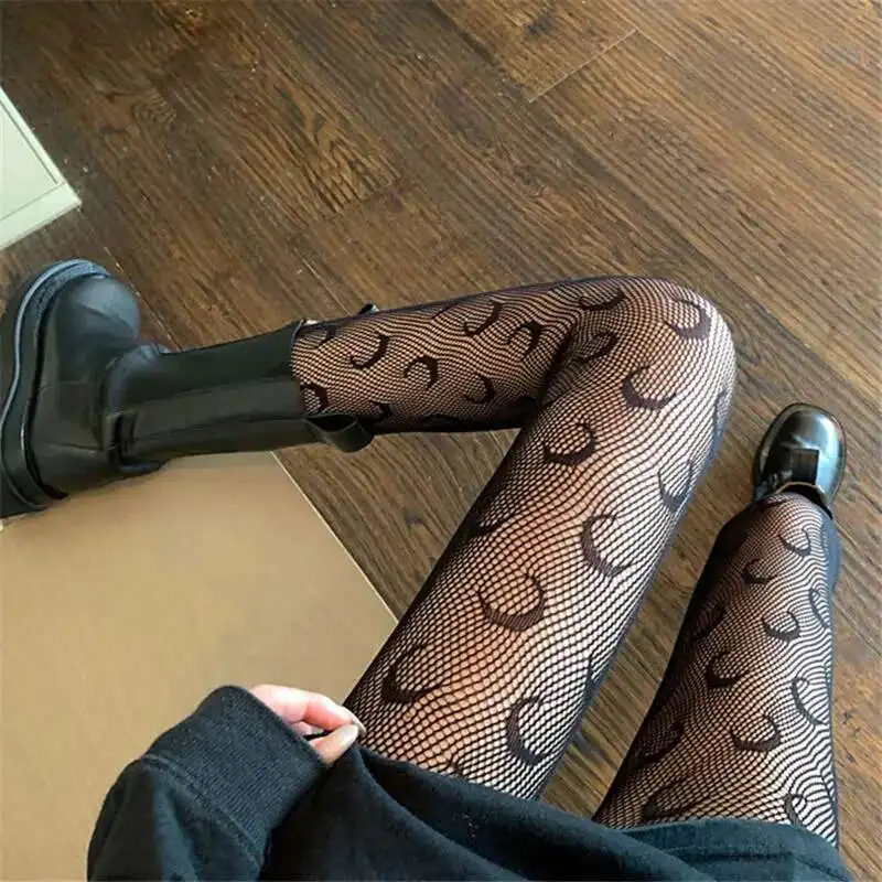 Anime Sailor Silk Stockings Cosplay Costumes Sexy Fishnet Tight Fashion Moon Black White Lolita Mesh Socks TuiWa 2025