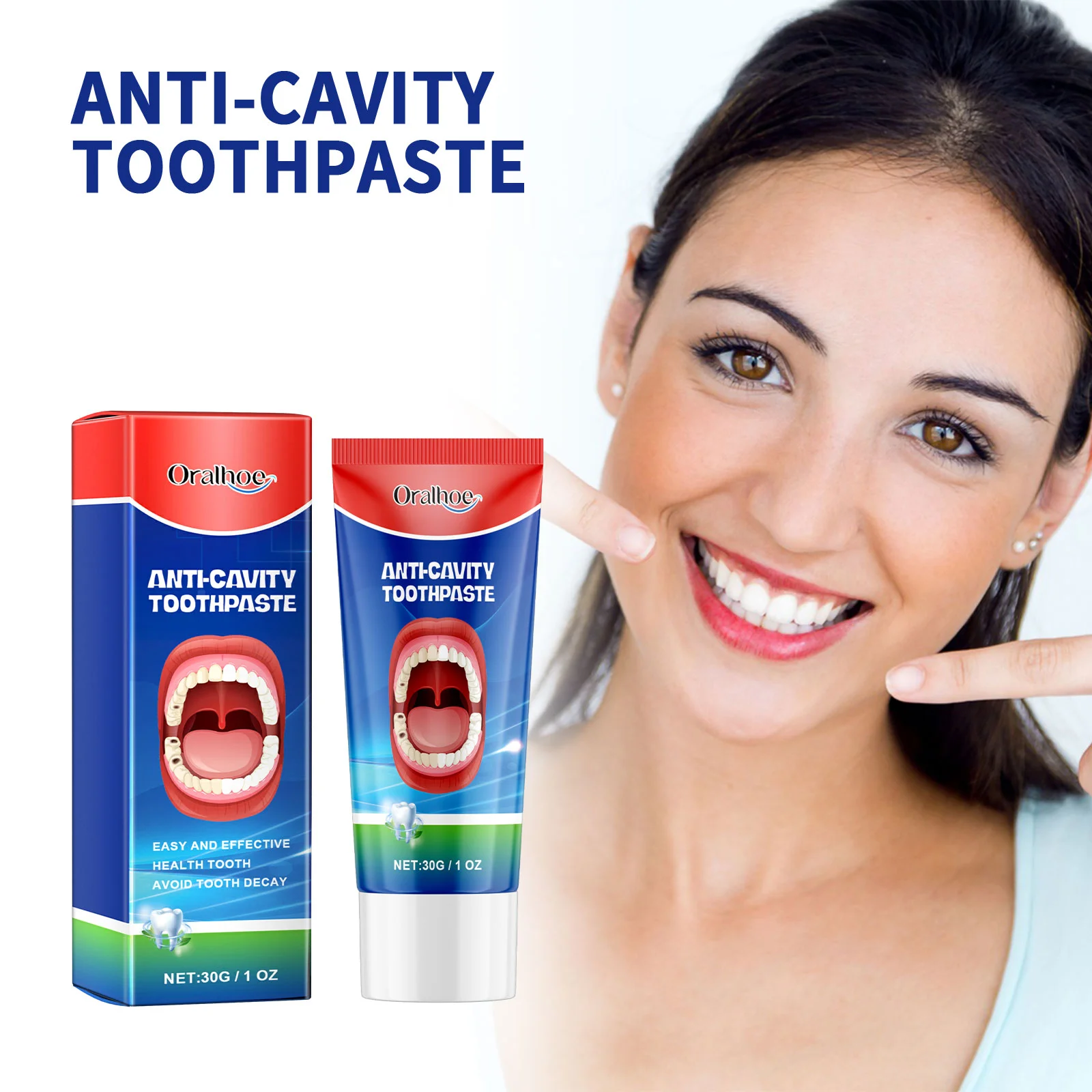 Anti Decay Toothpaste Repair Dental Caries Remove Plaque Relieve Periodontitis Toothache Protect Teeth Deep Cleaning Toothpaste