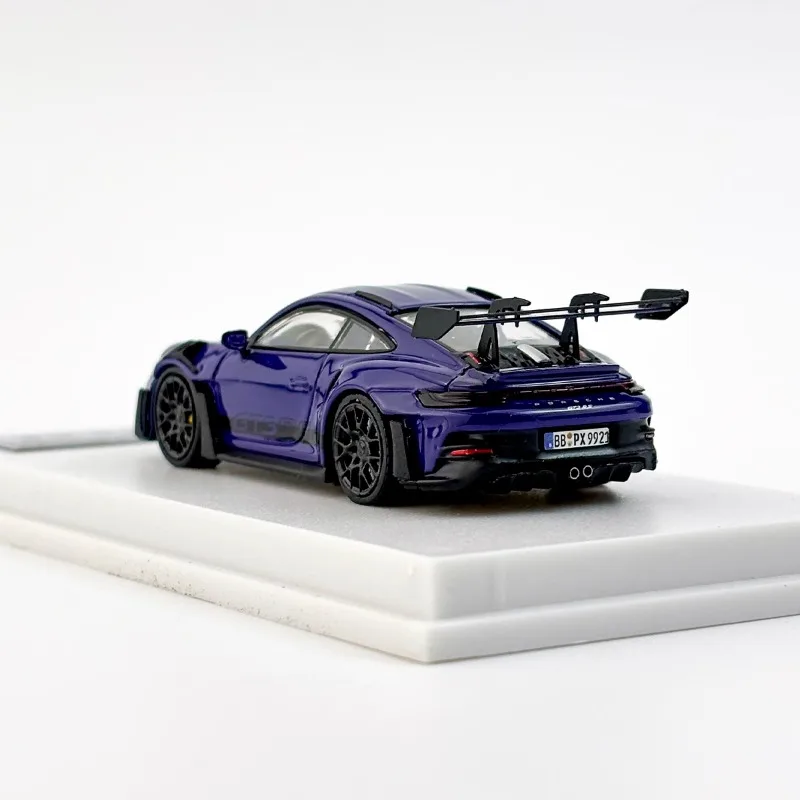 LMLF Skala 1/64 Porsche 911 992 GT3 RS Zabawka ze stopu Pojazd silnikowy Odlewany metal Model Prezenty