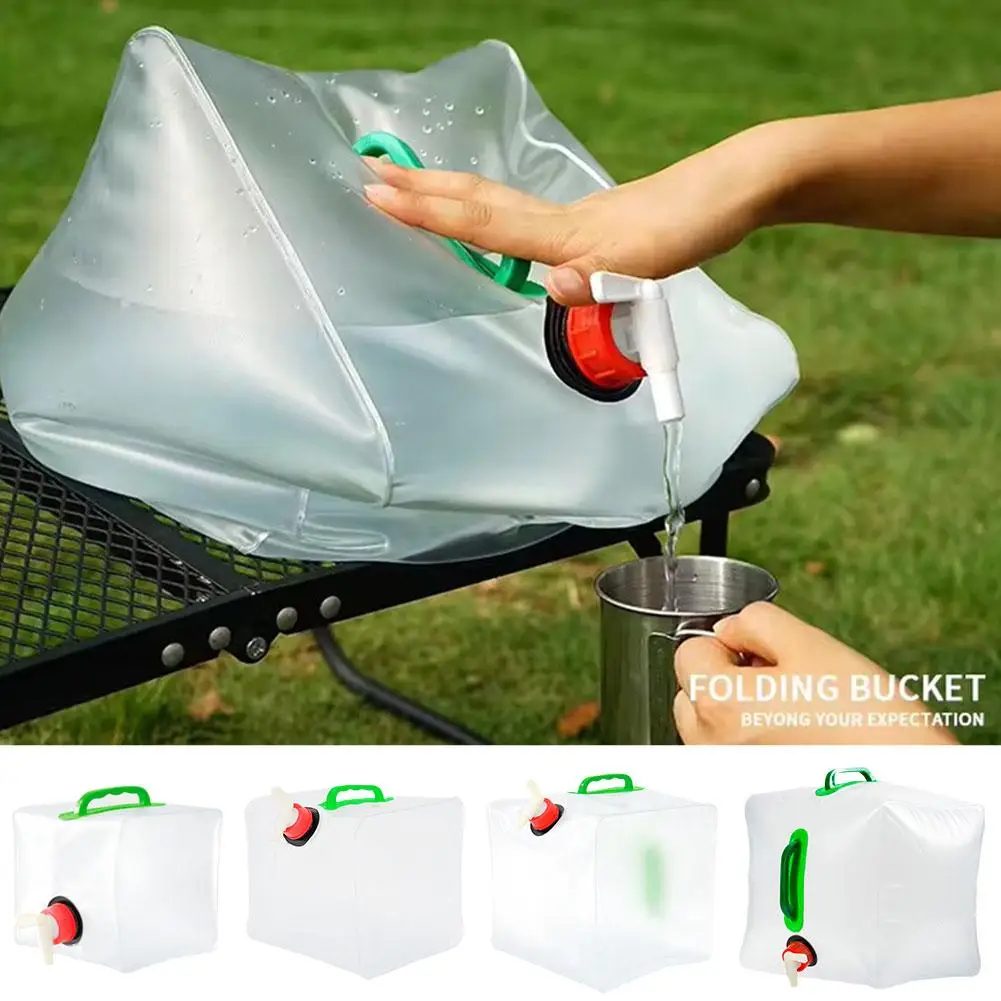 

Outdoor Folding Water Bag Portable Bag Large Capacity 5L/10L/15L/20L Camping Bag Supplies Portable Equipment Water Q0Z5