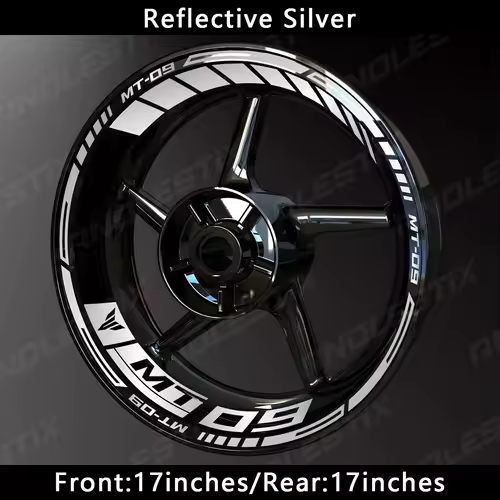 AnoleStix Reflective Motorcycle Wheel Sticker Hub Decal Rim Stripe Tape For YAMAHA MT-09 MT09 - Image 15