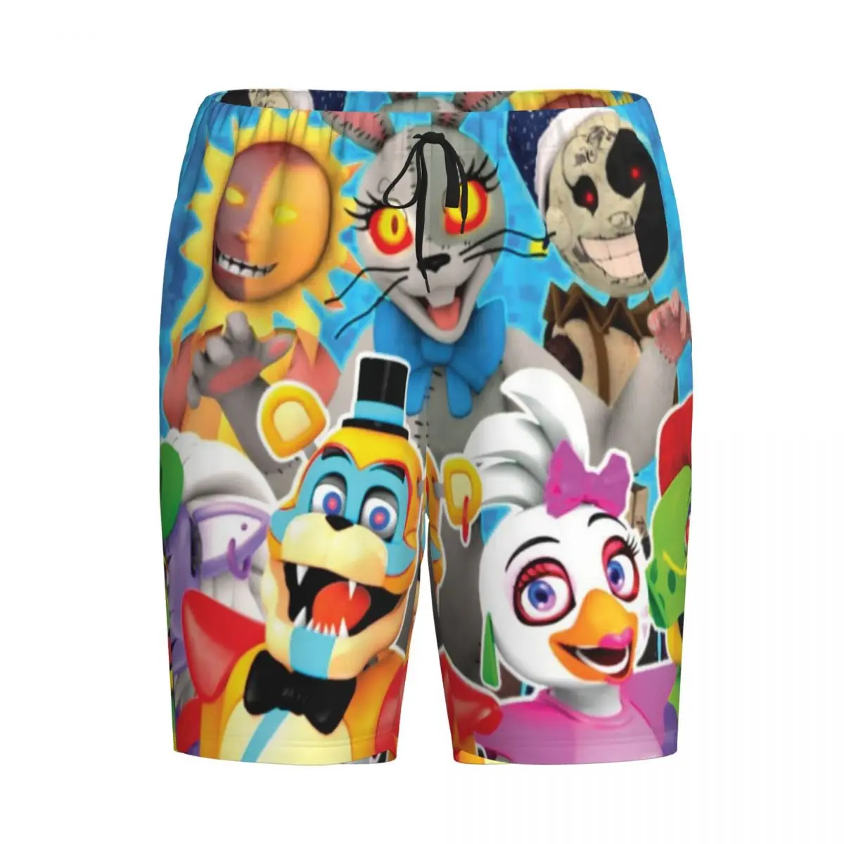 

Мужские пижамные штаны Custom Five Nights-At Freddy's Glamrock Freddy Shorts: шорты-трансформеры для сна и отдыха