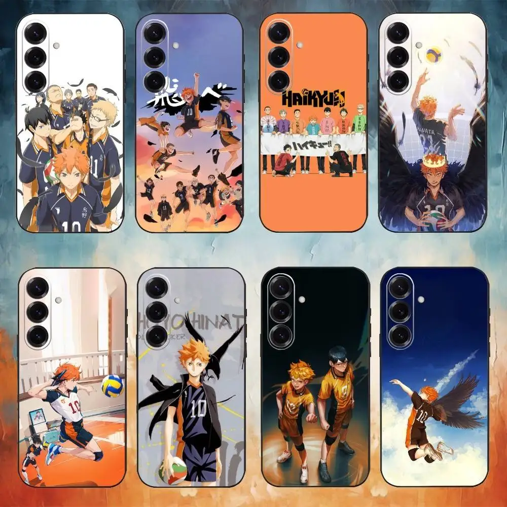 

Anime H-Haikyuu Phone Case For Samsung Galaxy A91,80,73,72 ,71,53,52,32 ,31,22,21s,20,Soft Black Case