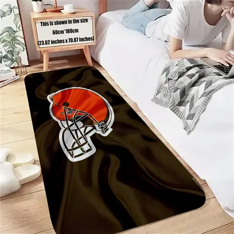 ClevelandS BrownS 집 입구 매트, 앞 문짝 매트, 야외 러그, 욕실 매트용 주방 카펫, 환영 제공