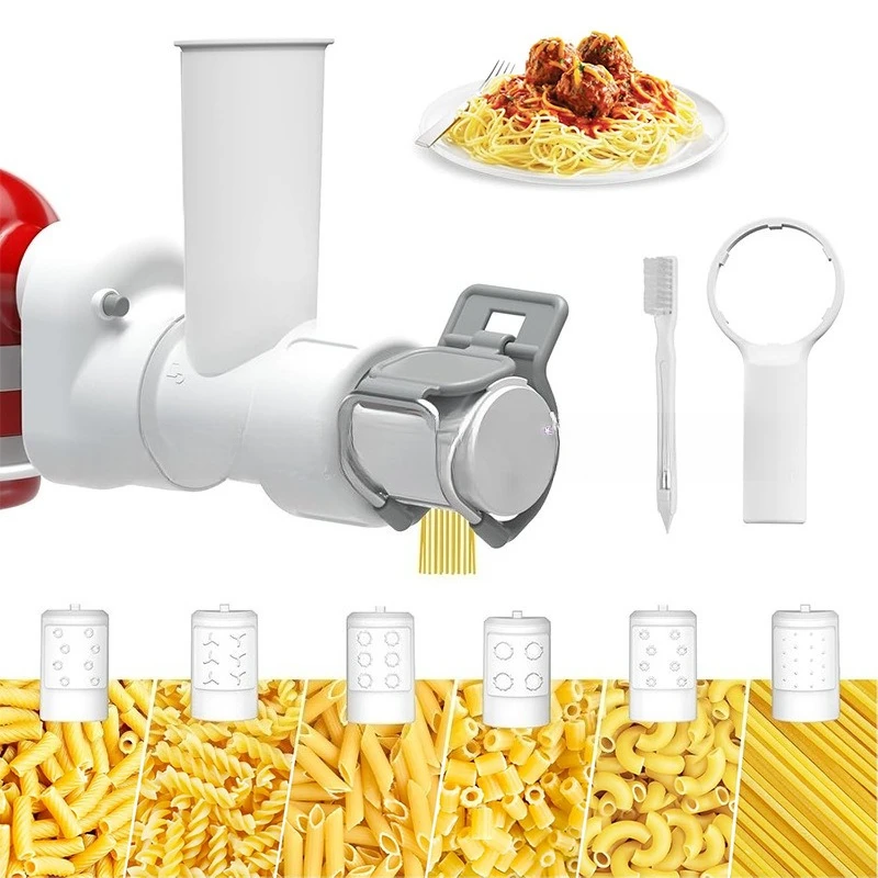 6 in 1 Pasta Accessories for Kaisanyi Chef Machine Accessories Macaroni Noodles