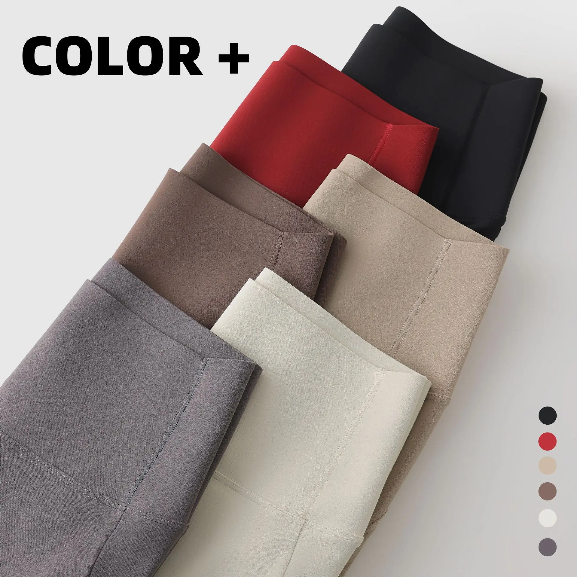 Women's Flared Yoga Pants - High Waist Tummy Control Butt Lifting Summer Thin Stretchy Workout Leggings