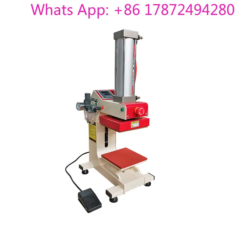 Elevated Pneumatic Single Station Hot Stamping Machine for Clothes Hot Transfer Printing Embossing Machine