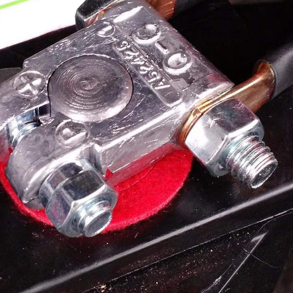 

1 Set Car Terminal Post Universal Abs Flame-Retardant Lead Alloy Connectors For Cars Trucks Boats Rvs Marine