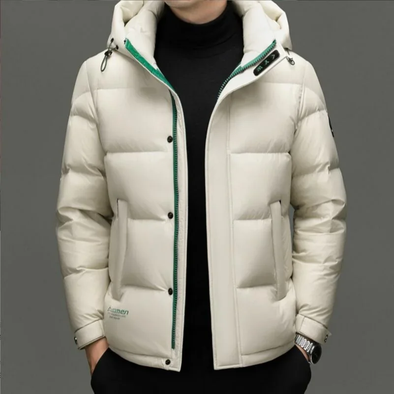 2026 Good Quality 90% White Duck Coat Men Winter Puffer Hooded Wind-Proof Jacket Male Luxury Hat Warm Parkas Coat