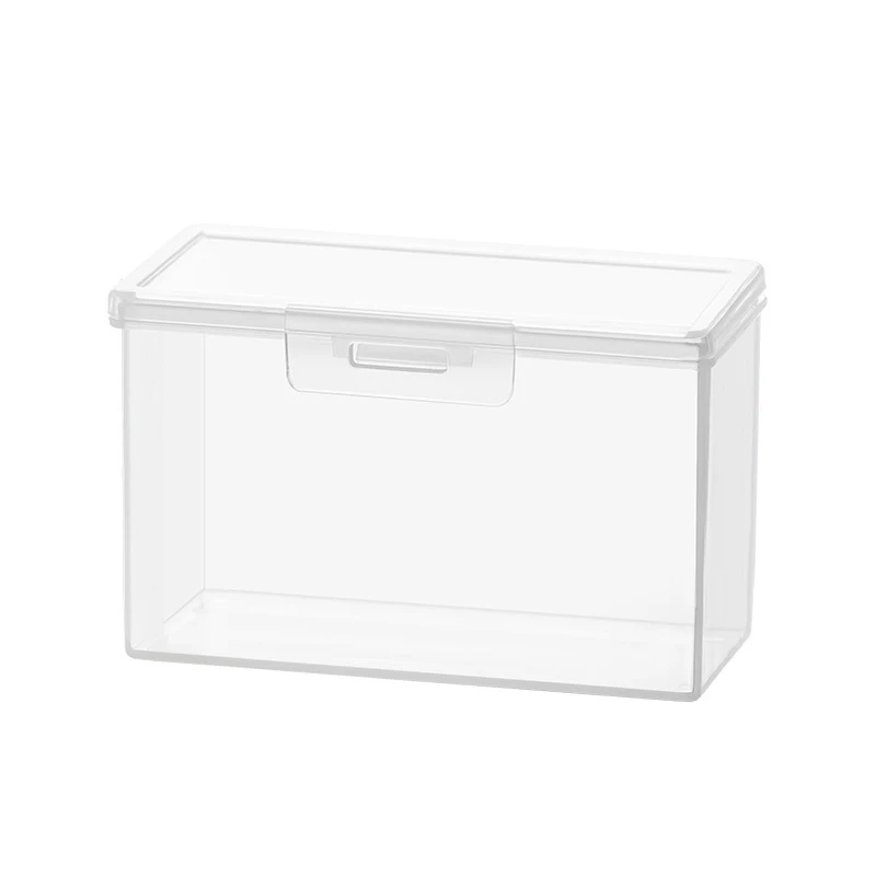 1PC Transparent Plastic Storage Box Photocards Small Card Collection Organizer Storage Box Desk Organizer Stationery Box