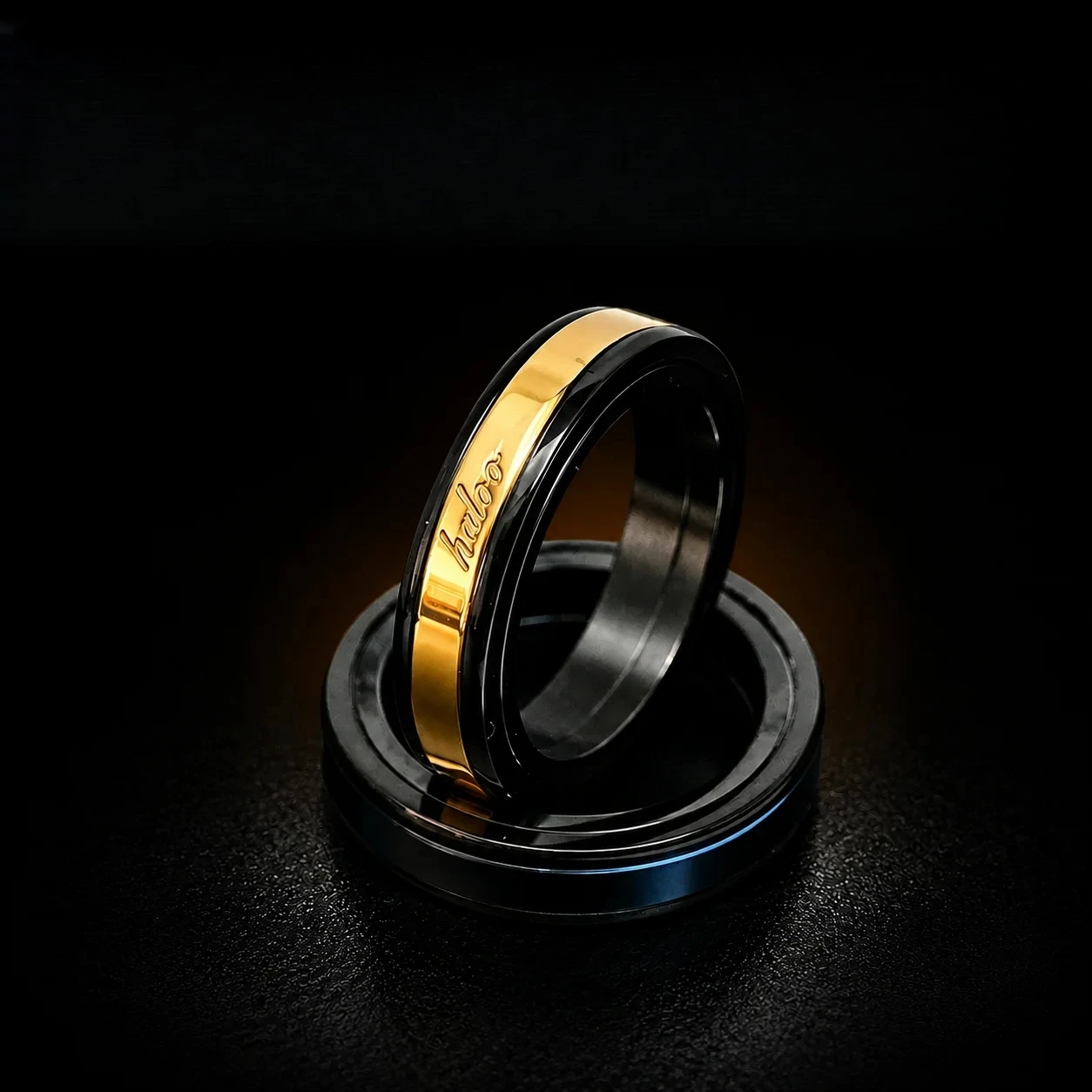 EDC  Stainless Steel Black Gold Magnetic metal Push Slider Metal EDC Fidget Spinner slider Stress Relief Toy