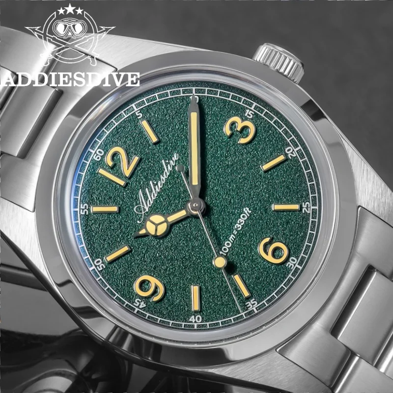 

ADDIESDIVE 2026 New 36mm Men's Watch Relogios Masculino Outdoor Sports Bubble Mirror Pot Cover Glass 10Bar Quartz Watches AD2518