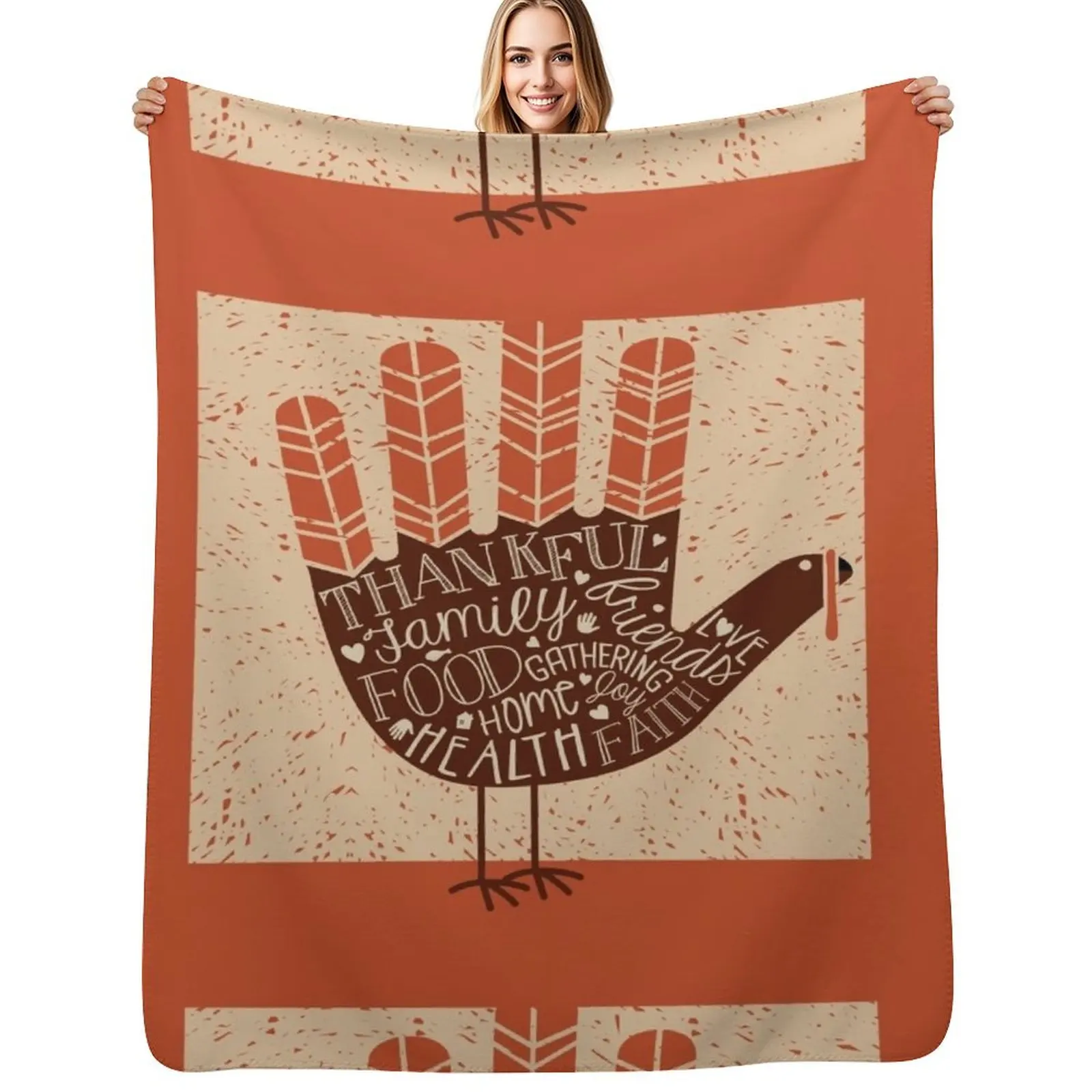 funny thanksgiving turkey t shirt Throw Blanket Elegant Warm Throw Blanket for Hotel Home