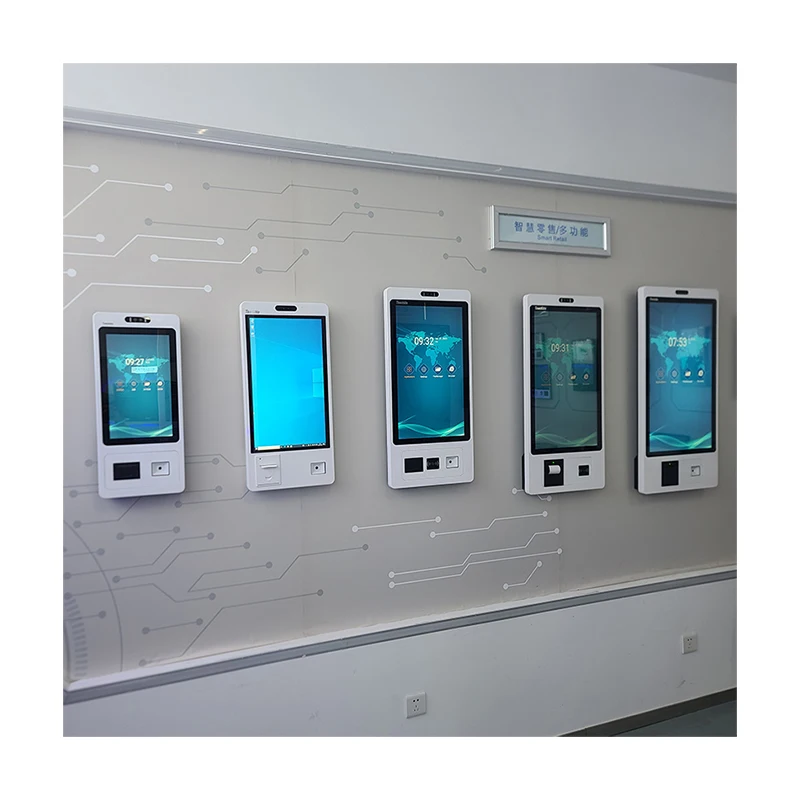 

High Compatibility 10.1 15.6 21.5 23.8 27 32 Inches Check In Out Touch Screen Terminal Self Service Payment Kiosk With Printer