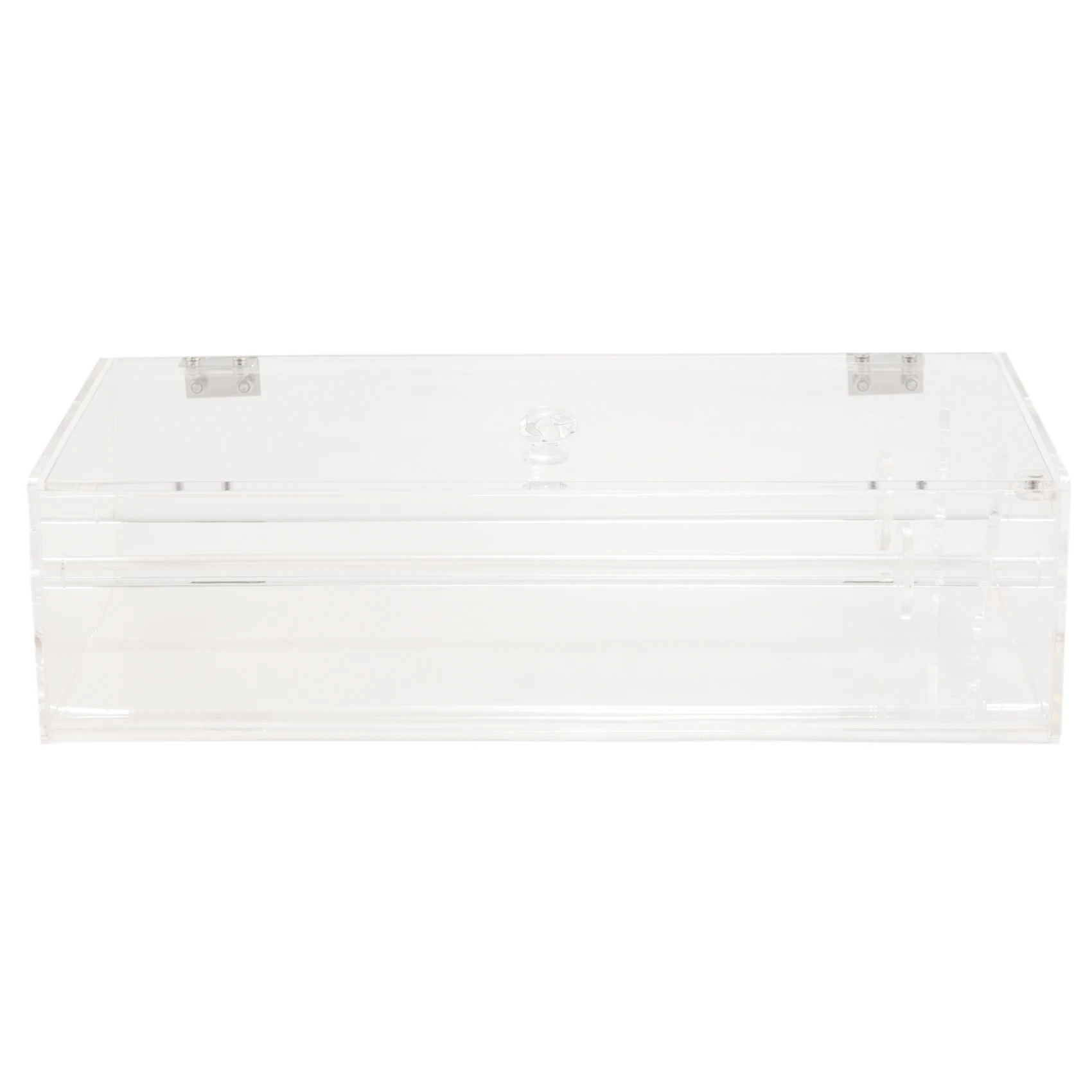 

ABP-Acrylic 24 Hooks Rotation Necklace Display Stand Pendant Display Organizer Holder Dust-Proof Jewelry Display Box