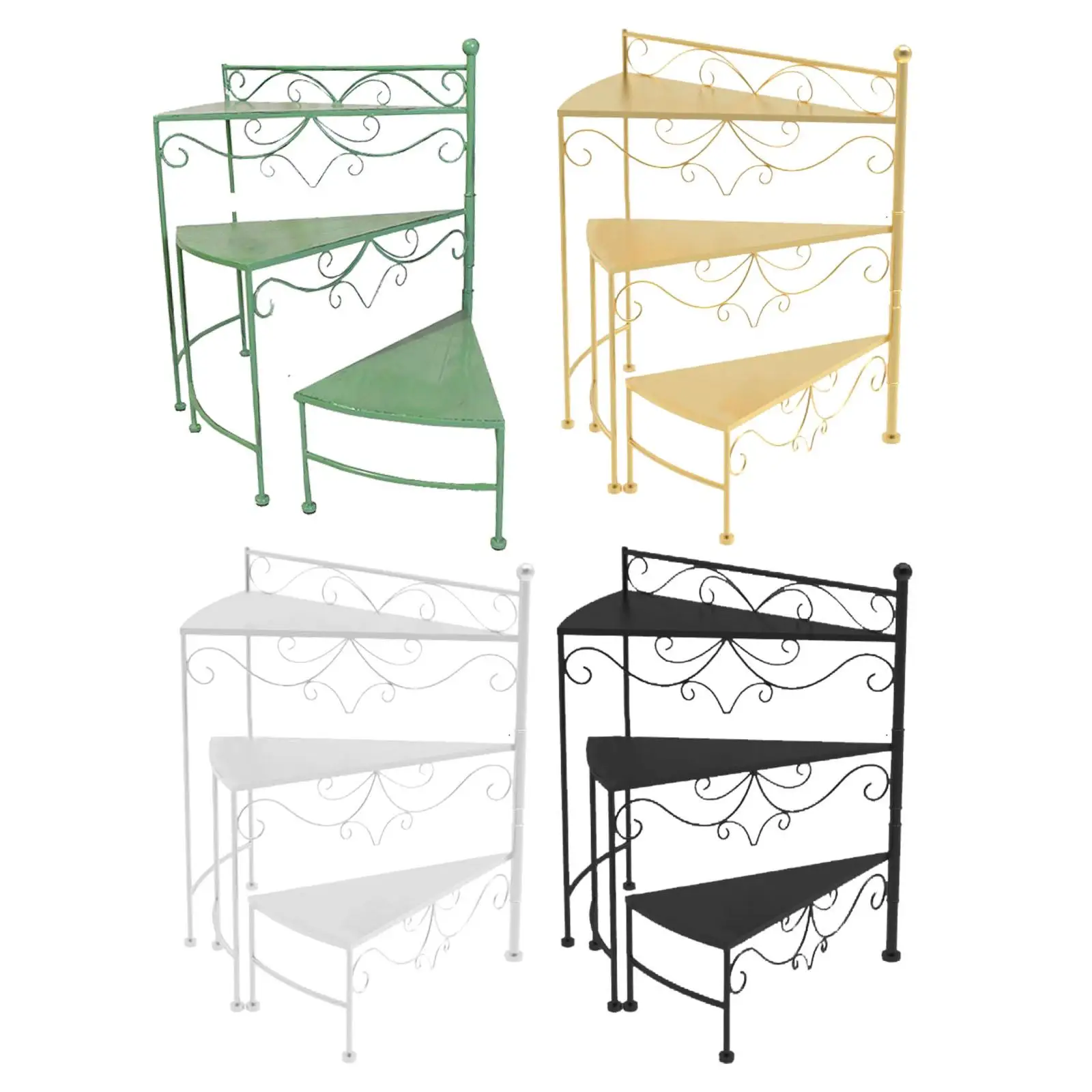 다층 꽃 스탠드 꽃 스탠드 현대 스토리지 선반, 꽃 랙 식물 선반 거실 실내 야외 코너