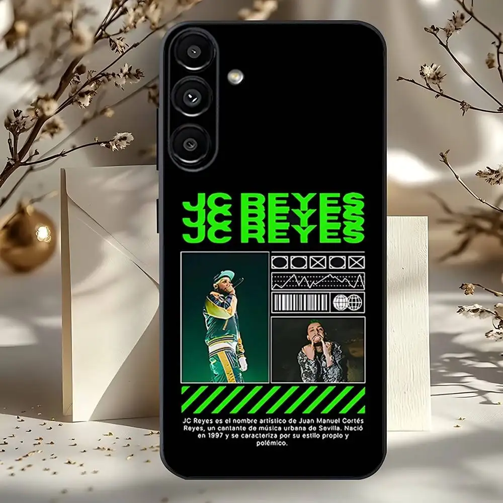 Funda de teléfono para Samsung Galaxy A73,31,32,72,41,53,52,71,22,5G,Note,J7,8,9 SINGER Jc Reyes Tour, funda negra suave