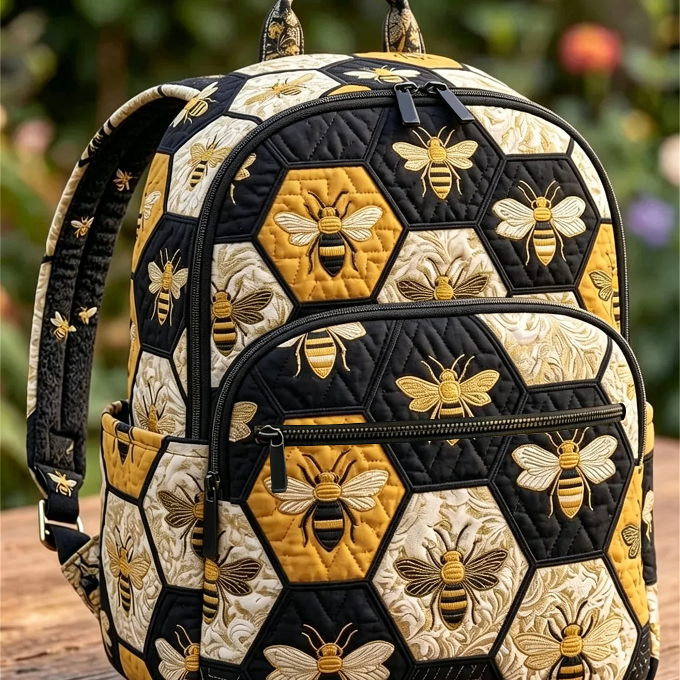 Quilted Craftsmanship with No Embroidered Patterns, Simple and Versatile Backpack, Student Backpack, Commuter Travel Backpack