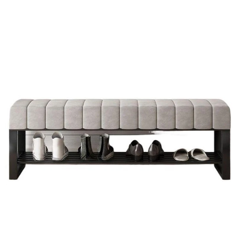 The new Nordic light luxury household high-end home shoe changing stool can sit at the door