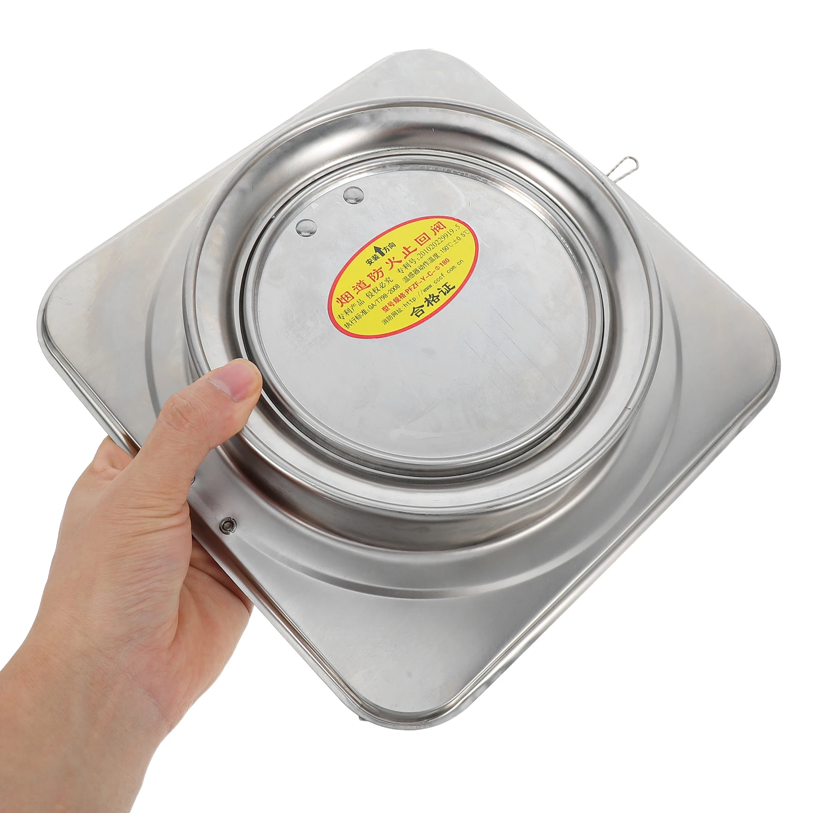 

Check Valve Stainless Steel Exhaust Cover for Kitchen Bathroom Fan Odor Smoke Blocker Backflow Prevention Durable Silent