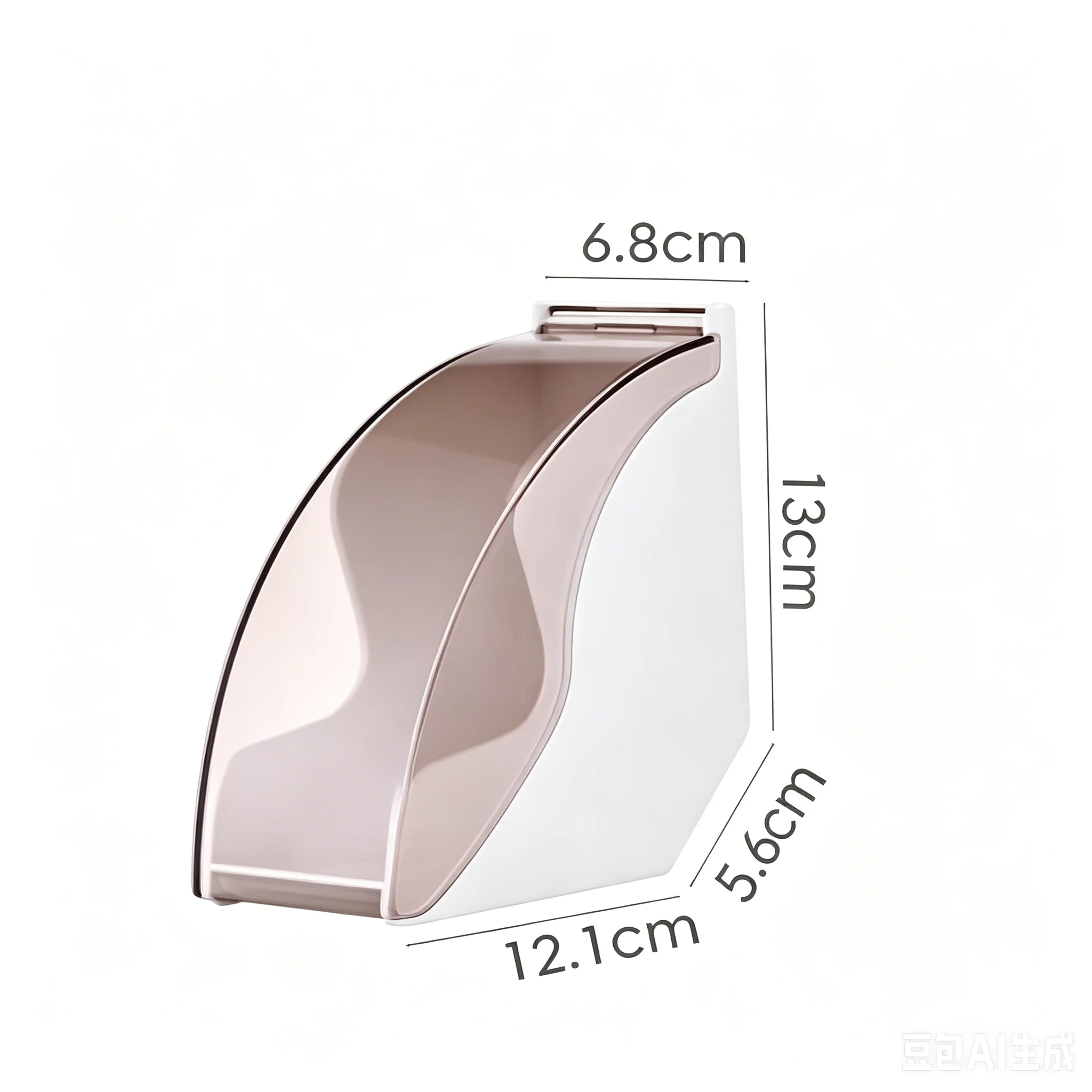 Dustproof Coffee Filter Holder Storage Box Large Capacity Coffee Bar Organizer Rack Compatible with V-Shaped Fan Coffee Filters