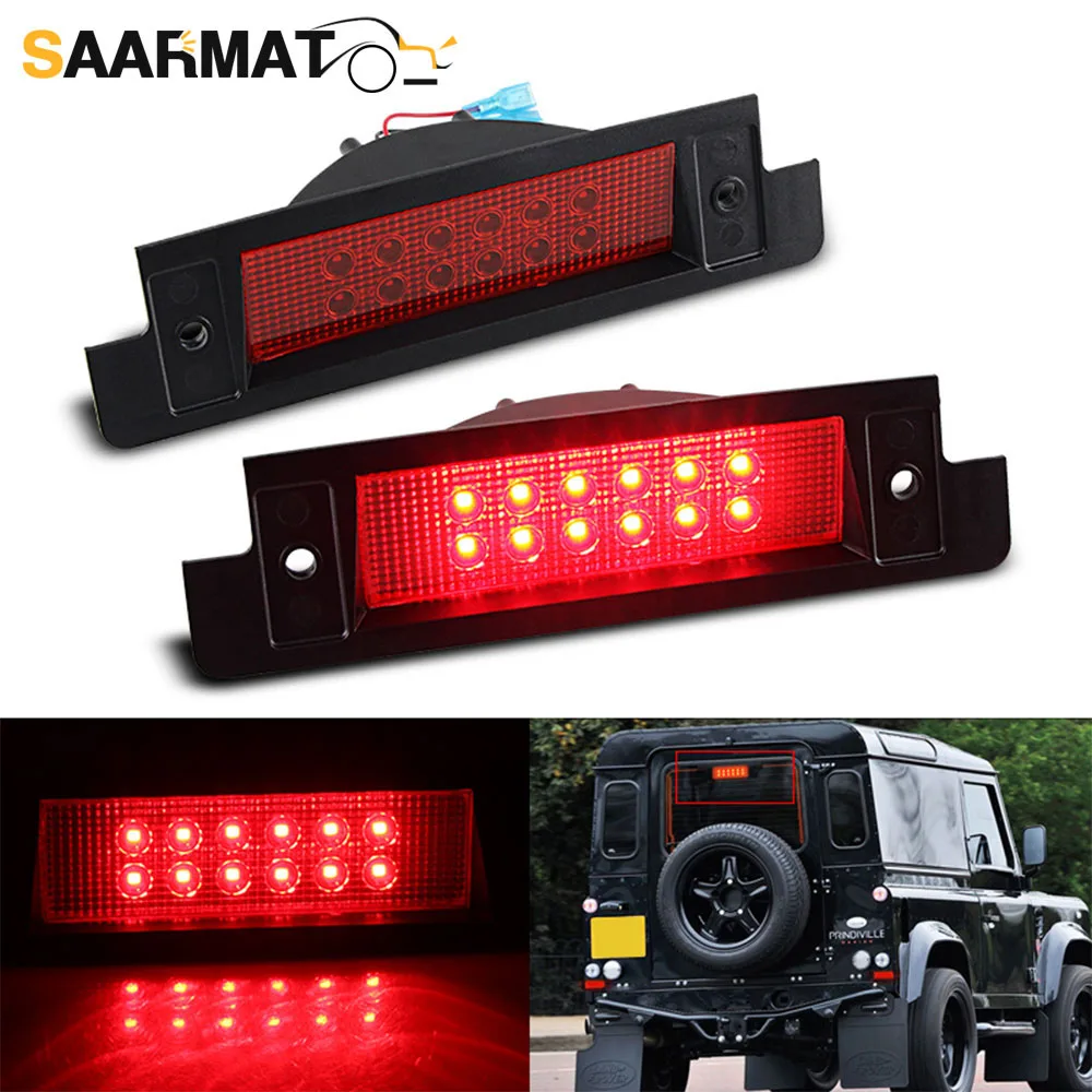 

LED Rear Stop Tail Lamp Brake Light LR044451LEDR for Land Rover Defender 1990-2016 Discovery High Level Third Light Accessories