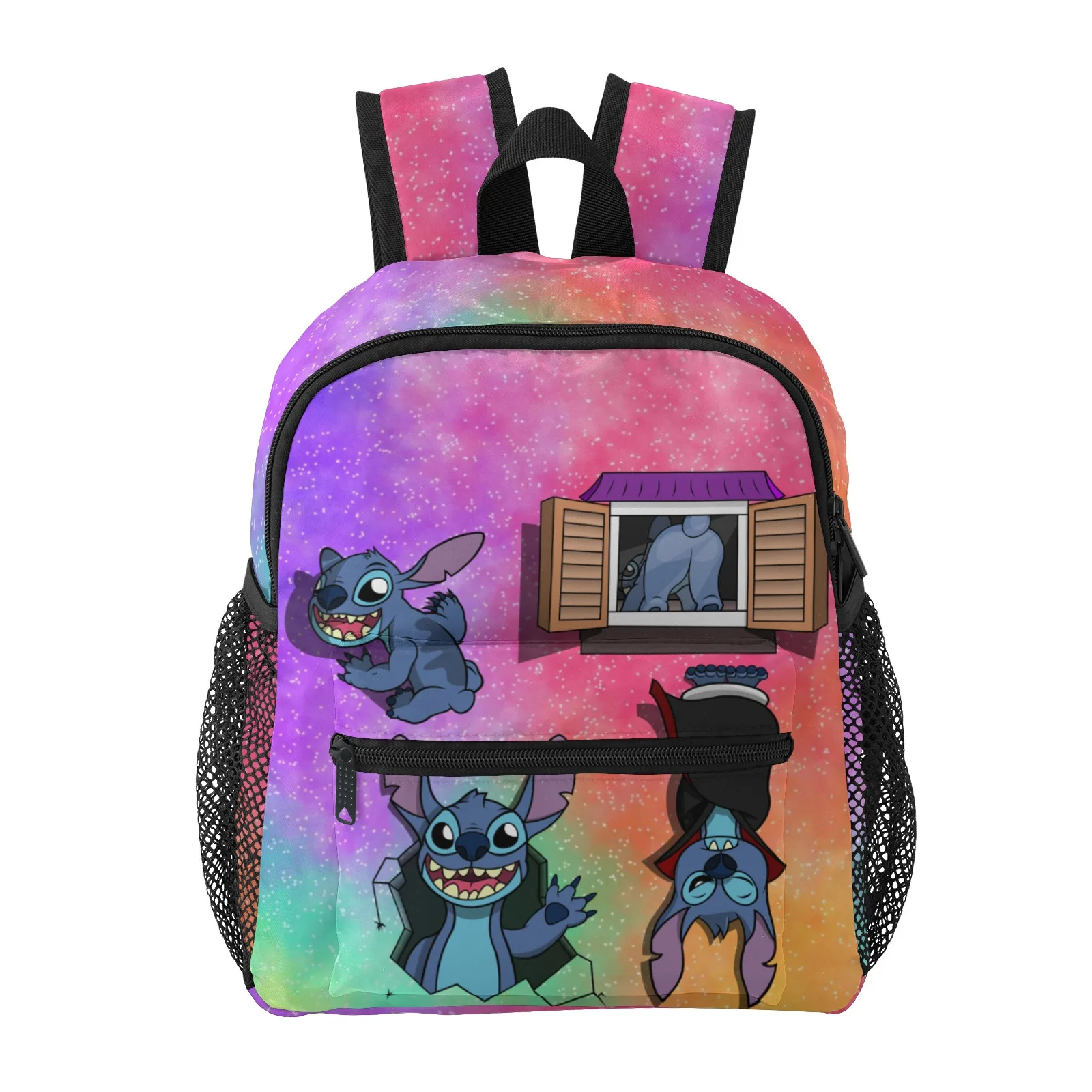 

Школьный рюкзак с персонажем мультфильма Stitch-Stitch для детей, детский школьный рюкзак с принтом, милые школьные принадлежности, 12 дюймов, Sch