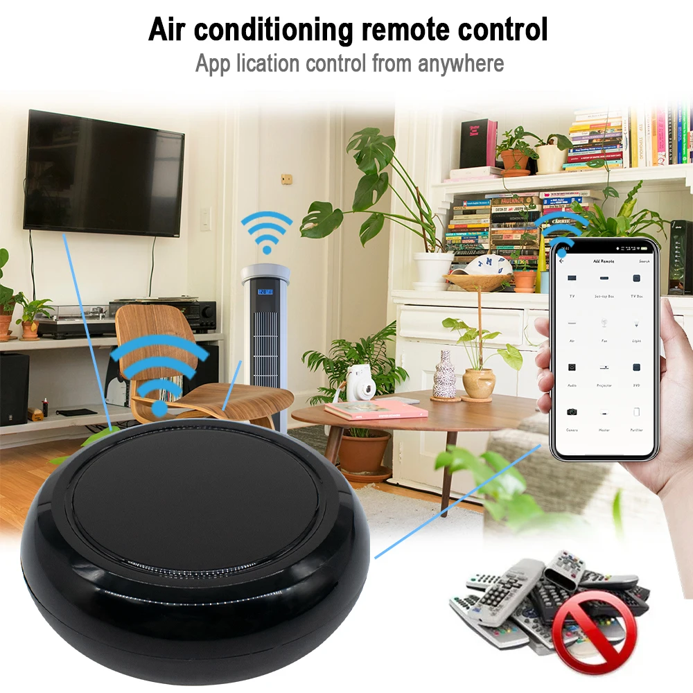 Smart Tuya WiFi IR Universal Remote Kontrol Blaster Satu untuk Kontrol Rumah Pintar Mendukung Alexa Google Home