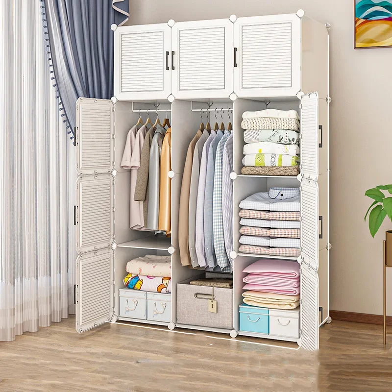 Storage Wardrobe Cupboard Organizer Clothing Rack Modular Wardrobes Chest Dresser  Living Room Cabinets·