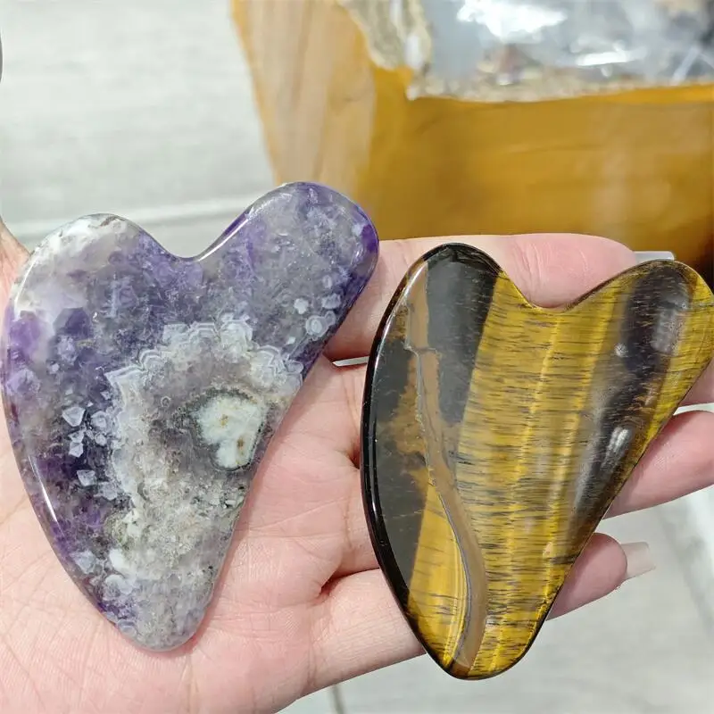 Natural Yellow Tiger Eye Stone Dream Stone Logua Sha Tool Carving Healing Fengshui Gemstones HomeDecoration Holiday Gift 2PCS