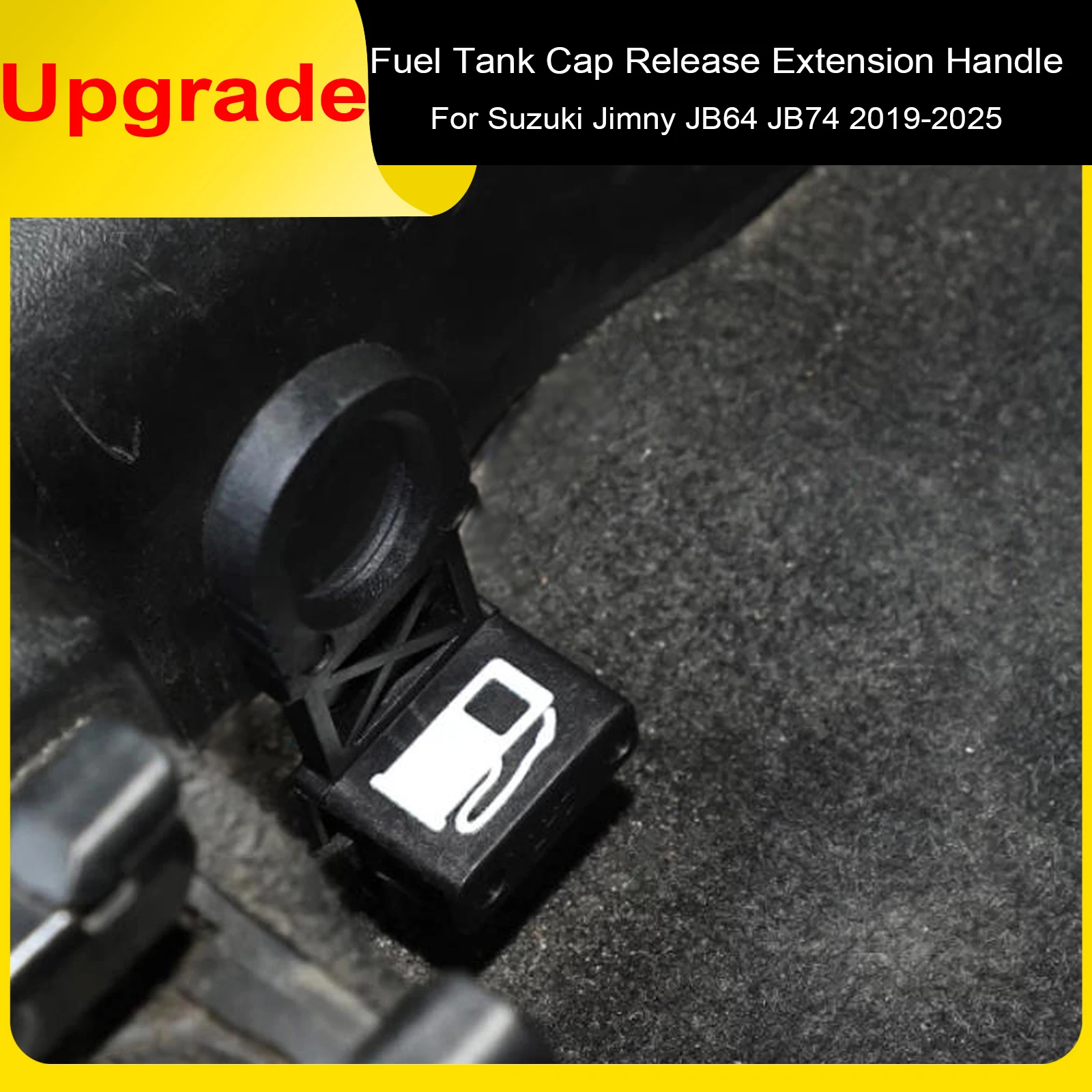 Fuel Tank Cap Release Extension Handle, Left Hand Drive Only for Suzuki Jimny JB64 JB74 2019-2025, Easy Install Pull Handle
