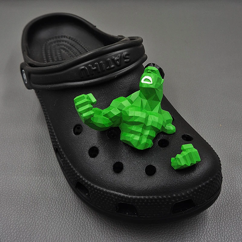 New Creative 3D Cartoon Shoe Flowers For Clogs Abs Vibrant Sandals Decoration Perfect Gift For Christmas Suitable For All Clogs