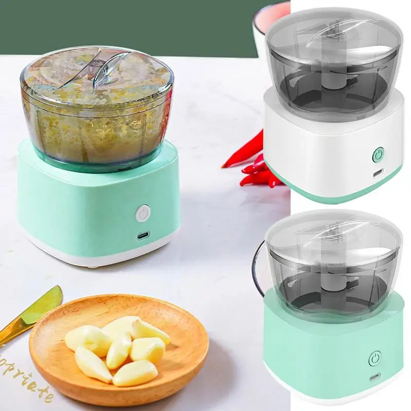 

Electric Garlic Crusher Meat Grinder Vegetable Cutter Sturdy Press Mincer Food Chopper Mixer Kitchen Tools For Vegetables Fruits