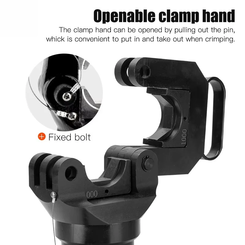 เครื่องตัดสายไฮดรอลิก FYQ-630 ขนาด 150-630 มม. พร้อมคีมย้ำสายแบบแยกส่วนสำหรับข้อต่อและปลอกปลายสาย