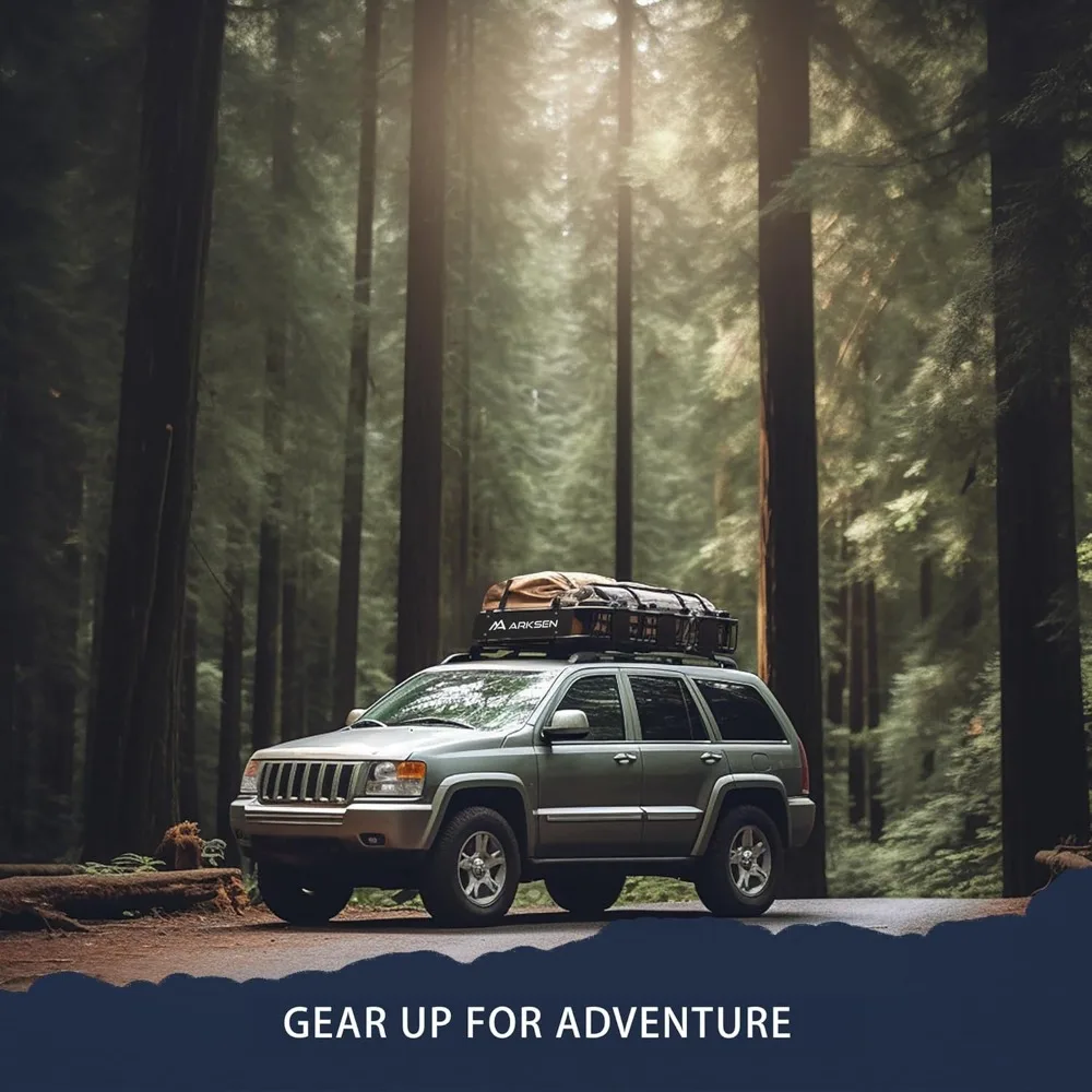 Robuuste, weerbestendige imperiaal op het boven gemonteerde bagagedragermand voor bagage, kampeeruitrusting en buitenavonturen