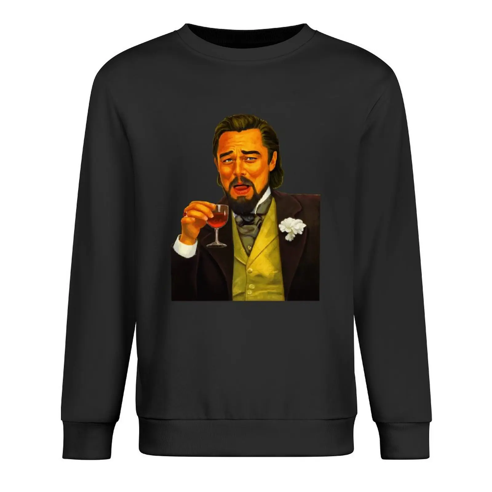 

Laughing Leo Meme - Watercolor & Digital painting Pullover men clothes korean autumn clothes men clothing men wear pullover