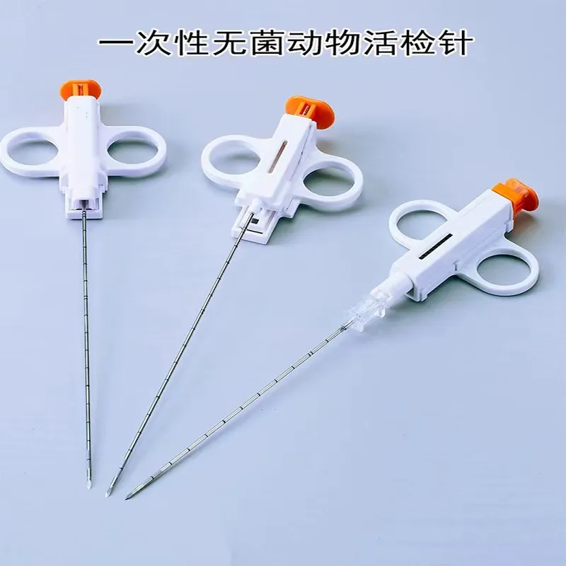 Animal tissue biopsy needle, muscle, liver, kidney, puncture, specimen collection, pet internal medicine, education, research