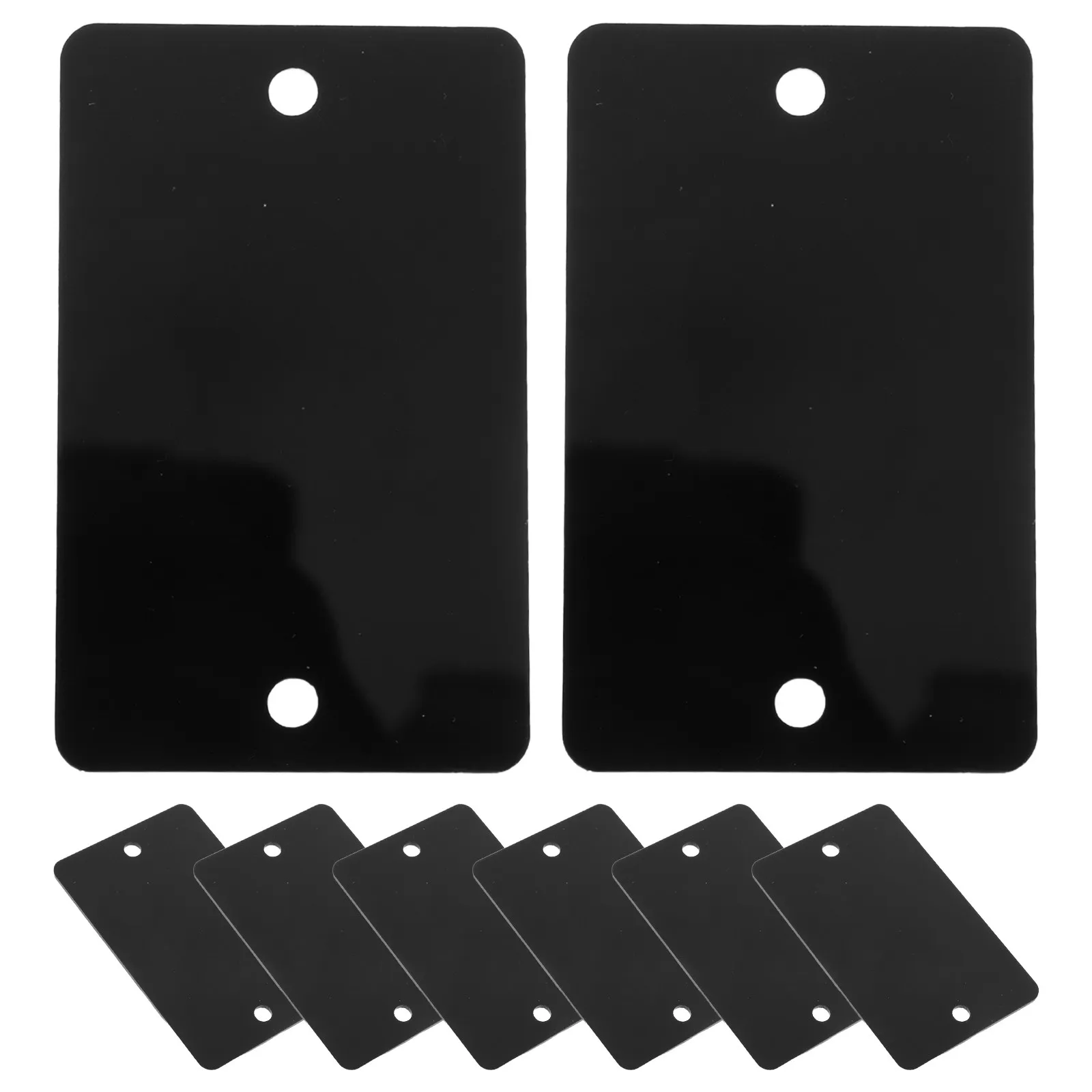 

8 комплектов черных акриловых этикеток для корзин, многоразовые, подходят для меловой маркировки, для домашних контейнеров, проволочных плетеных корзин, кладовок, офисов, шкафов