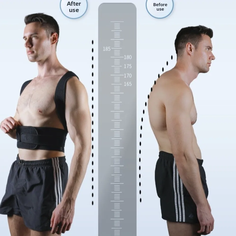 

Регулируемый корректор осанки спины, удобный эргономичный корректор осанки для сидения, дышащий корректирующий пояс против верблюда