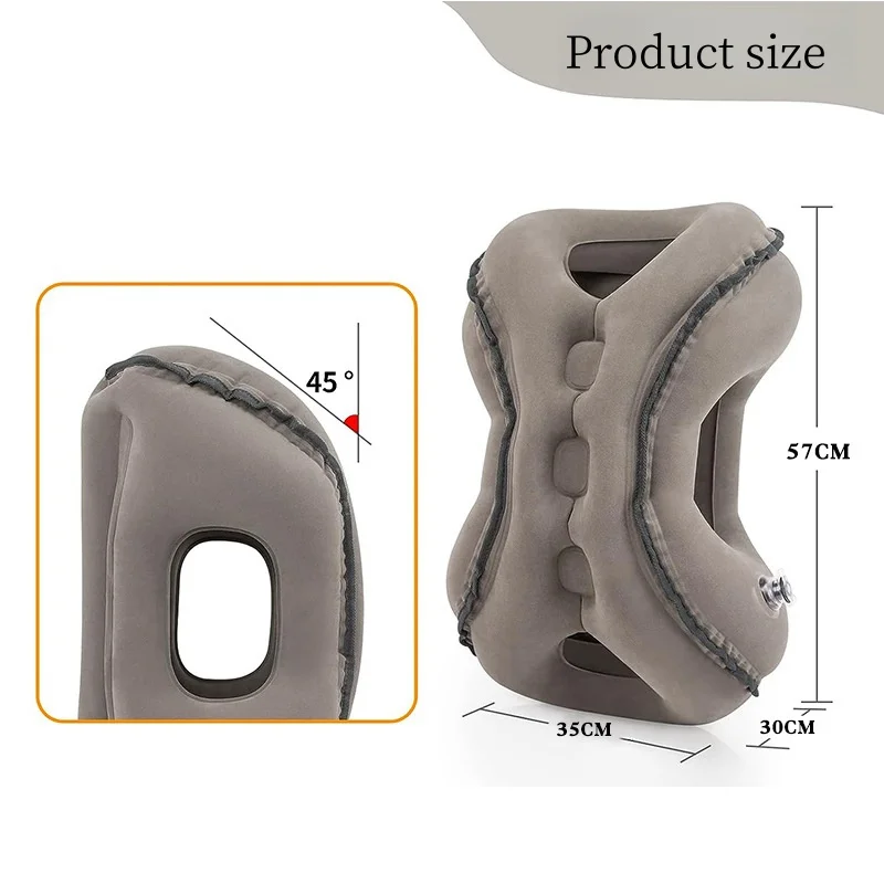 Inflatable Travel Headrest Pillow Portable Foldable Neck Shoulder Air Cushion For Car Airplane Train Long Distance Travel New