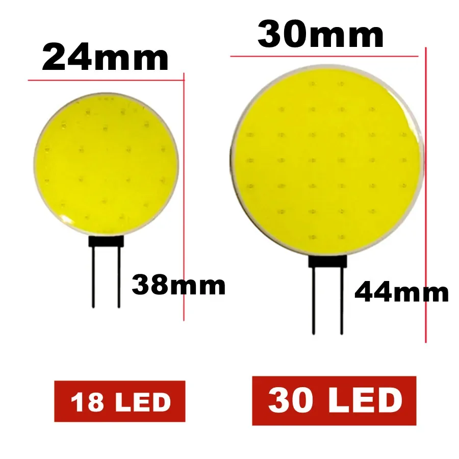 G4 COB LED Bulb Light Spotlight 30LEDs Chips Replace Halogen Lamp Pure White Lighting Bulbs DC12V 5W 7W Top Quality G4 COB