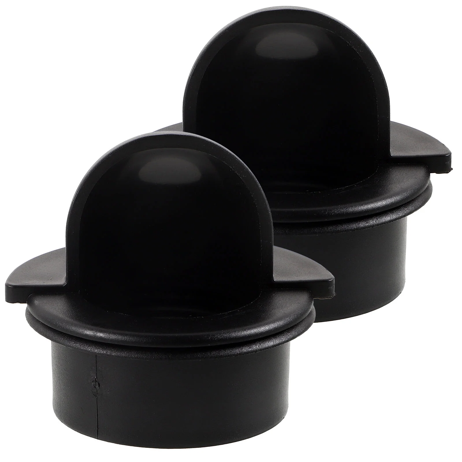 2 Pcs Billiard Tables Pool Holder Ball Storage Basket Drop Foosball Pocket Black Plastic