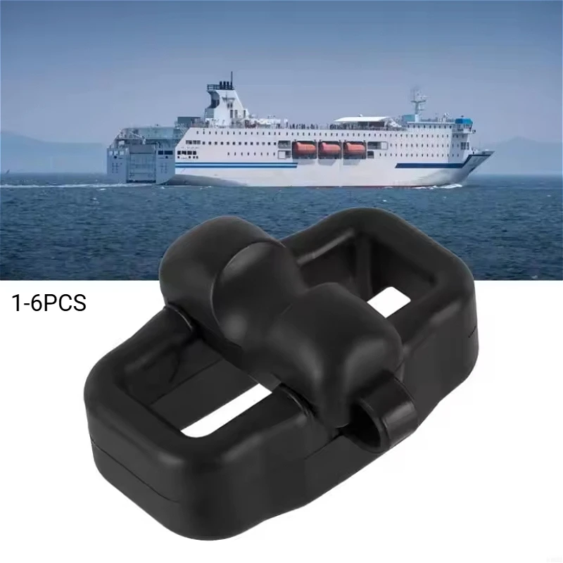 1-6PC Boat Mooring Snubber for Yacht Pontoon Dinghy Cruiser Docking Secure Absorbing Anti Corrosion Marine Mooring Buffer Rubber